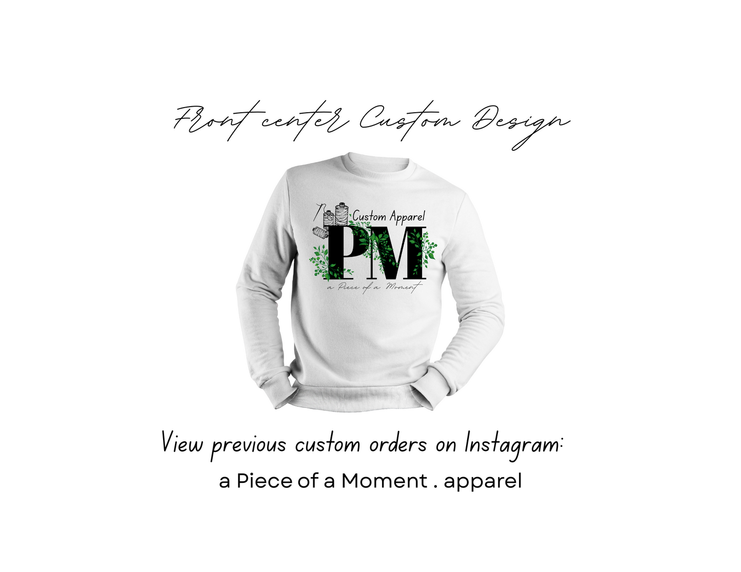 Center chest embroidery